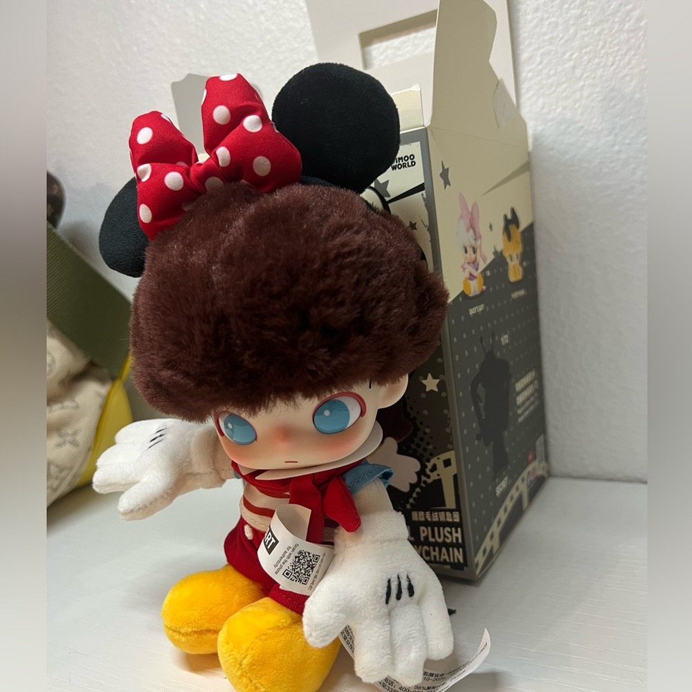 Minnie’s Balloon DIMOO WORLD × DISNEY Series-Vinyl Plush Keychain - Picture 4 of 8